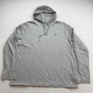 Polo‎ Ralph Lauren Men's Large Heather Gray Hoodie Long Sleeve T Shirt